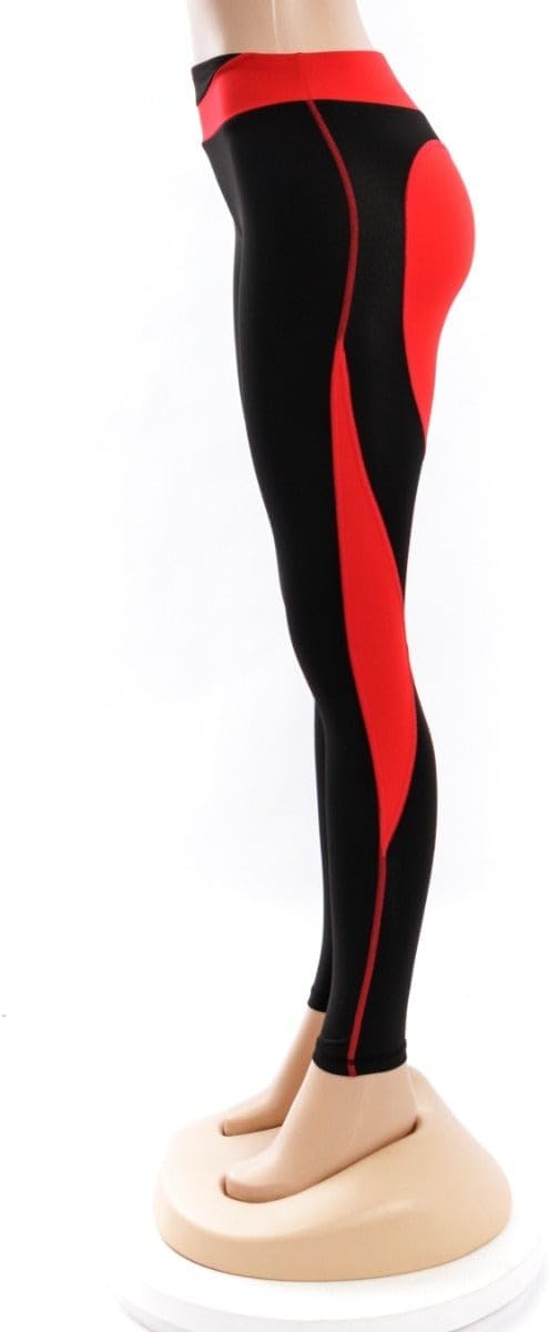 Women's Heart Shaped Pants, Patchwork Printed, High Elasticity Sports Leggings