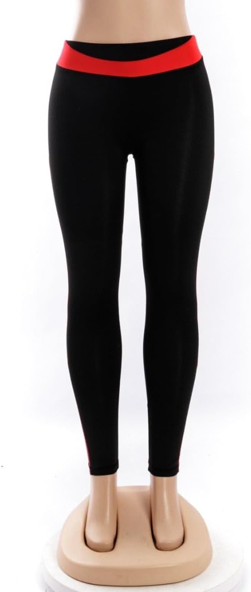Women's Heart Shaped Pants, Patchwork Printed, High Elasticity Sports Leggings